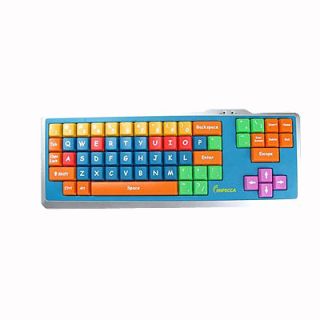 New Impecca Educational Kids Computer Keyboard with Color Coded Keys