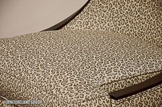 Drexel Heritage Furnishings Maya Leopard Print Armless Accent Chair