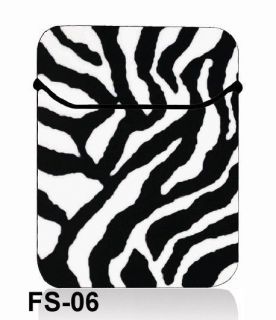 14" 14 4 inch Zebra Print Neoprene Laptop Bag Sleeve Case Netbook Cover Pouch
