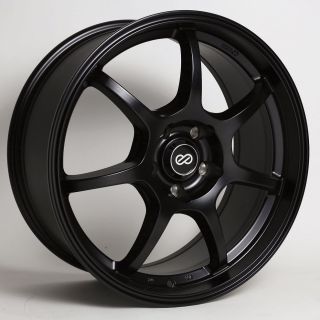 16x7 Enkei GT7 Black Wheel Rim s 5x114 3 5 114 3 16 7 ET45