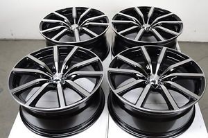 18 5x120 Black Effect Wheels BMW Cadillac CTC cts Pontiac G8 328i 3 Series Rims