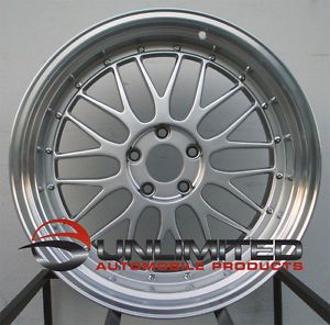 18" Varrstoen ES1 Style Silver Staggered Wheels Rims Fit Ford Mustang 1994 2003