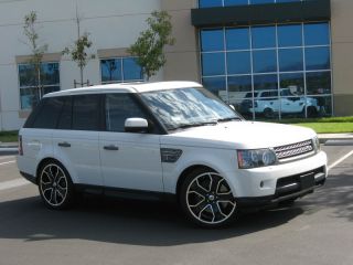 Glossy Black Land Rover Range Rover Sport Wheels Rims with Tires 2013 2014 22"