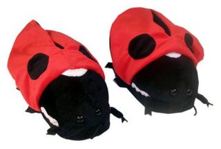 Comfy Feet Ladybug Animal Feet Slippers   Mens Slippers