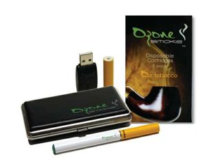 Ozone Smoke E Cigarette Mini Starter Kit OZS MK 103 MF CMB, Menthol (Full 16mg) + Menthol Flavor Cartridges (5 Pack) Combo