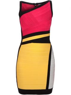 Hervé Léger 'nolita' Colour Block Dress   Al Duca D'aosta