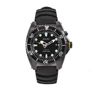  Seiko Mens SKA389 Kinetic Black Ion Watch Seiko Watches