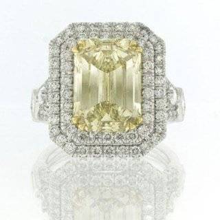   Fancy Brownish Yellow Emerald Cut Diamond Engagement Anniversary Ring