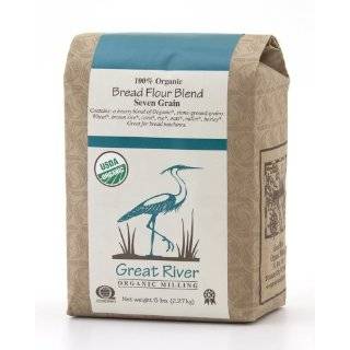   Milling 100% OrganicBread Flour Seven Grain, 5 Pound Bags (Pack of 4