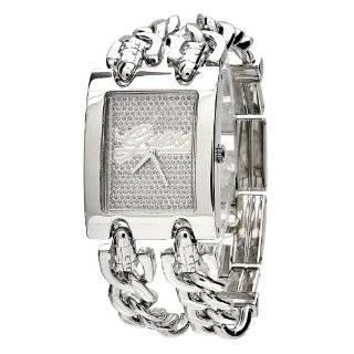   Womens W80048L1 Rectangular Stainless Steel Case Silver Dial Watch