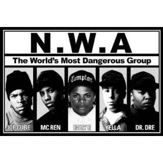 NWA (Ice Cube, MC Ren, Eazy E, Yella, Dr Dre) Music Poster Print 
