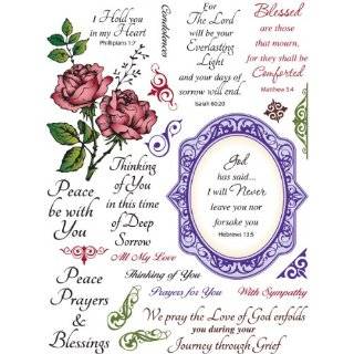 Justrite Stampers~ With Sympathy Clear stamp set