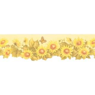   Bath Bed Resource III Sunflowers and Butterflies Wall Border