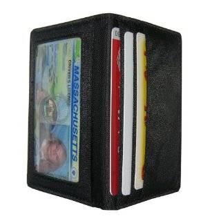    Paul & Taylor Front Pocket Leather Credit Card ID Wallet Clothing
