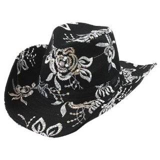   Bling Glitzy Silver Sequin Cowboy Hat with LED Lights: Toys & Games