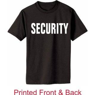 SECURITY T Shirt  TOP QUALITY  FRONT PRINT ONLY   Sizes Youth XSM thru 