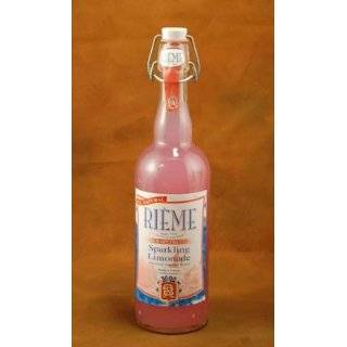 French Sparkling Pink Lemonade   4 Glass Bottles:  Grocery 