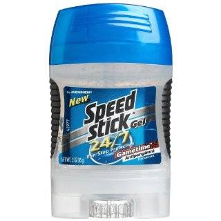Mennen Speed Stick 24/7 Gel Antiperspirant, Gametime, 3 Ounces Tubes 