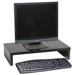  Kantek Acrylic Monitor Stand with Keyboard Storage, Holds 