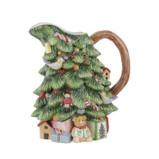 Spode Christmas Tree Sculpted Christmas Tree Shaped Pitcher 8