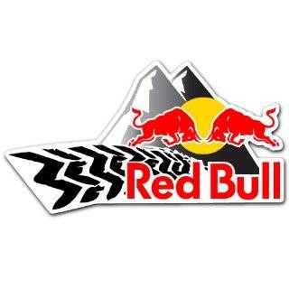 Red Bull Racing Team Art Car Bumper Sticker Decal Set of 2 7x3