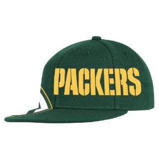  NFL Mens Green Bay Packers End Zone Flat Visor Flex Hat 