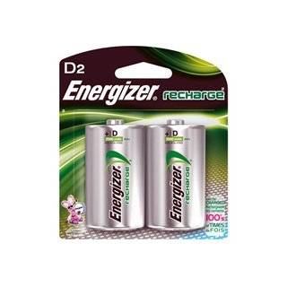  Energizer D 2 Rechargeable Battery 2 pack
