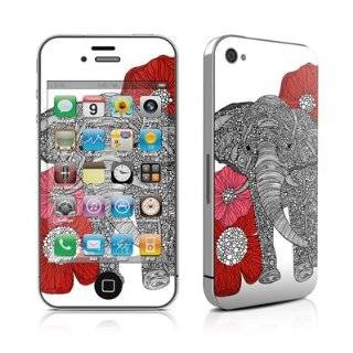 Pink Elephant Design Protective Skin Decal Sticker for Apple iPhone 4 