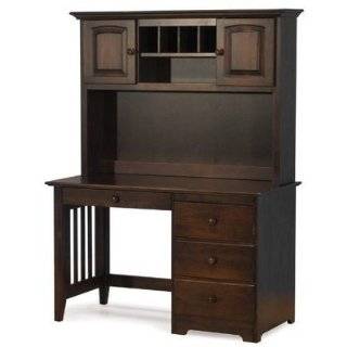  Hardwood Desk & Hutch Set Windsor Style Natural Maple 