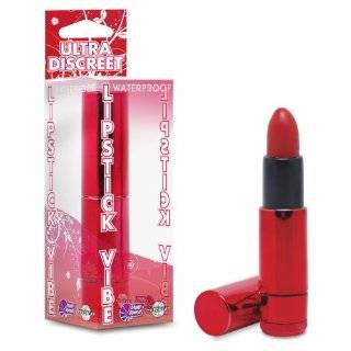 Pipedream Products Lipstick Vibe with Pulse, Metallic Red