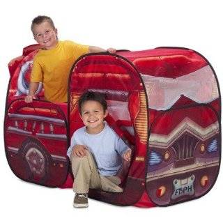 Playhut Big Red Fire Engine Truck   Pop up Play Tent