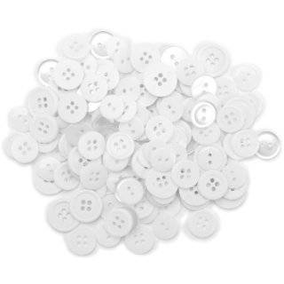   Lansing Favorite Findings Basic Buttons Assorted Sizes, 130/Pkg, White